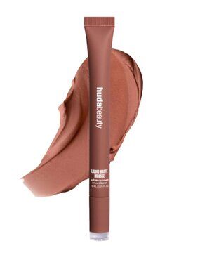 HUDA BEAUTY Liquid Matte Mousse Soft Blur Lip Cream | Warm Brown | NEW MAKEUP